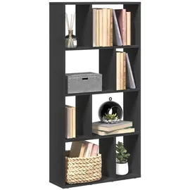 vidaXL Bücherregal Schwarz 60x20x120 cm Holzwerkstoff