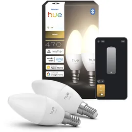 Philips LED-Leuchtmittel E14 2 W warmweiß 2 St.