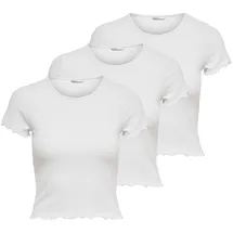 Only T-Shirt Weiß XS