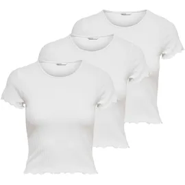 Only T-Shirt Weiß XS