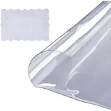 VEVOR Tischfolie Tischschutz Transparent 1,5 mm Dicke, φ 1068 mm Tischschutz-Folie PVC Runde Tischdecke Tischfolie Abwaschbar Verschleißfest Hitzebeständig wasserdichte Tisch-Schutzfolie Wohnzimmer