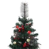 vidaXL Künstlicher Weihnachtsbaum Grün mit Beleuchtung 76 cm