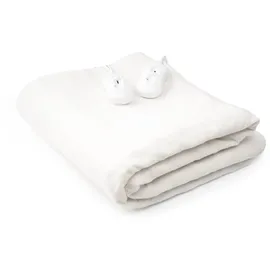InnovaGoods Blewarm Elektrisches Wärmeunterbett 140 x 160 cm Weiß