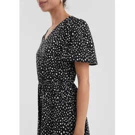QS Viskosekleid Minikleid Schwarz 40