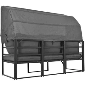 Merax Gartenlounge-Set 4-tlg. grau