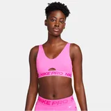 Nike Damen BH W NP Indy Plunge BRA, playful PINK/HYPER PINK, L