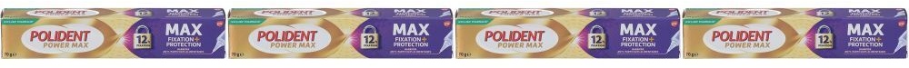 Polident Power MAX Fixation + Protection 4x70 g dentifrice