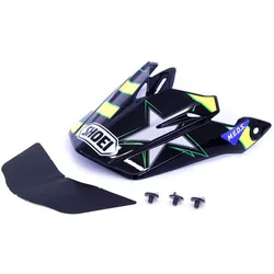 Shoei VFX-WR Grant-3, Helmschirm - Schwarz/Weiß/Neon-Gelb