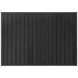vidaXL Teppich Rechteckig Grau 70x100 cm Bambus