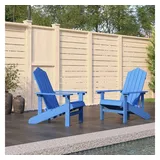 vidaXL Adirondack-Gartenstühle 2 Stk. HDPE Aquamarin