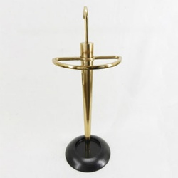 Casa Padrino Jugendstil Messing Schirmständer Gold / Schwarz - Hotel & Restaurant Accessoires