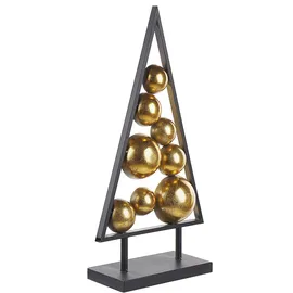 Beliani Weihnachtsbaum Gold 65 cm