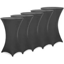 DEUBA Detex® Stehtischhusse Überzug 5er Set Ø70 Cm Ø Anthrazit