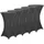 DEUBA Detex® Stehtischhusse Überzug 5er Set Ø70 Cm Ø Anthrazit