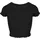 URBAN CLASSICS Cropped Button Up Rib Tee -
