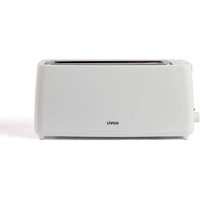 LIVOO Toaster DOD168W Langschlitz-Toaster Weiß, 900 W weiß