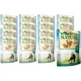 Dehner Best Nature Nassfutter, für Katzen, Wildkaninchen / Huhn / Amarant, 16 x 85 g Beutel (1.36 kg)