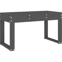 VidaXL Gartenbank Grau 80x38x45 cm Massivholz Kiefer
