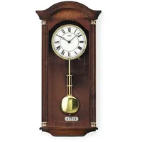 AMS Funk-Pendelwanduhr AMS "F5014/1", braun (nussbaumfarben), Wanduhren, Damen, B/H/L: