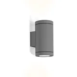 Wever & Ducré Außenwandleuchte TUBE WALL 2.0 PAR16, IP65, Up/Down, 2x GU10 max. 35W, Dunkelgrau WEV-711220D0