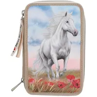 DEPESCHE 13341 Miss Melody 3 Fach Federtasche Poppy Sand