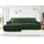 ax living Ecksofa mit Schlaffunktion Grün Peoni 267 cm breit elegant L