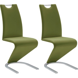 MCA Furniture MCA Amado Schwingstuhl Metall/Kunstleder Olive/Chrom