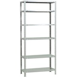 Simonrack Schwerlastregal, Lagerregal, 200x100x40 Metallregal, Kellerregal, Biegestelle 100 kg, 6 Fachböden, Weiss - Comfort