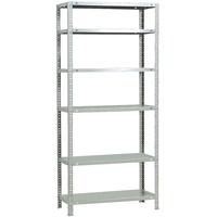 Simonrack Schwerlastregal, Lagerregal, 200x100x40 Metallregal, Kellerregal, Biegestelle 100 kg, 6 Fachböden, Weiss - Comfort