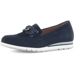 Slipper »FLORENZ«, Keilabsatz, Schlupfschuh, Komfortschuh, Schuhweite G (=weit), Gr. 41, dunkelblau, , 75181737-41