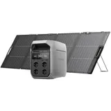 ECOFLOW DELTA 3 Plus Tragbare Powerstation 1 024 Wh mit 220 W Solarpanel, 1 000 W Solareingang, LiFePO4 Batterie, Solargenerator für Notstrom, Cam...