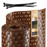 Kadax Zaunband aus Technorattan, Honig, 19 x 25 cm - Kadax