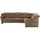 HIMOLLA Eckcouch Leder 2-Sitzer Braun