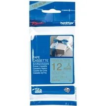 Brother P-Touch Band TZe-RL34 gold auf textil hellblau 12mm / 4m