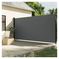 vidaXL Seitenmarkise 220 x 300 cm grau Polyester