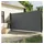 vidaXL Seitenmarkise 220 x 300 cm grau Polyester