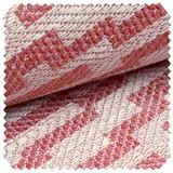 novely® Stoff exquisit ATTRACTO Polsterstoff im Leinen-Naturlook, Schwer Entzündbar, Robust, Abriebfest, Meterware, 1lfm rot