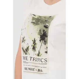 Monari T-Shirt Tropics Weiß 40