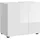 xonox.home Waschbeckenunterschrank Vira 60 x 57 x 34 cm Weiß Hochglanz