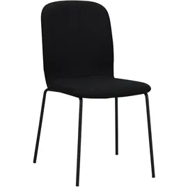 Albatros Esszimmerstühle 4er Set schwarz - stapelbar, bequemer Polsterstuhl - Eleganter Küchenstuhl, Stuhl Esszimmer oder Esstisch Stuhl, Konferenzstuhl