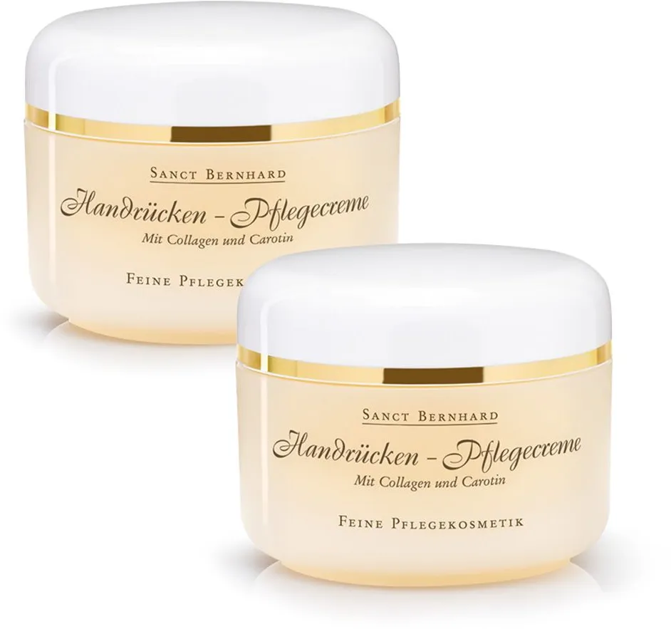 Sanct Bernhard Handrücken-Pflegecreme mit Collagen Hautcreme 2x125 ml Unisex