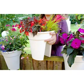 KHW Flowerclip Ø 27 x 27,5 cm weiß 3 Stück