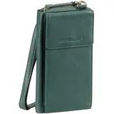 GREENBURRY Nappa Handy-Umhängetasche Leder Tannengrün