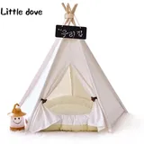 little dove Hundematratze Haustier Tipi Hunde Tipi Zelt abnehmbar und waschbar mit Matraze 50 cm