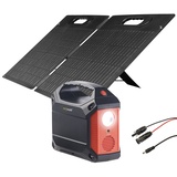 Powerstation & Solar-Generator mit 50-W-Solarpanel, 155 Wh, 100 Watt