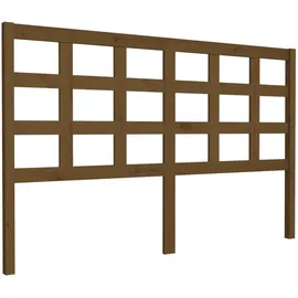 vidaXL Kopfteil Honigbraun 156x4x100 cm Massivholz Kiefer