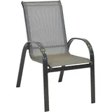 Merxx Stapelsessel Amalfi 56 x 76 x 97 cm grau
