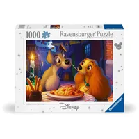 Ravensburger Erwachsenenpuzzle 1000 Teile - Disney Classics - Susi und Strolch