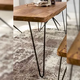 FineBuy Esstisch Massiv Esszimmertisch Holztisch Tisch