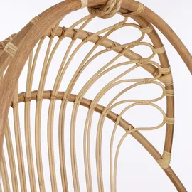 Mica decorations Mica Stuhl Blanca Hängend mit Kissen Beige/Braun